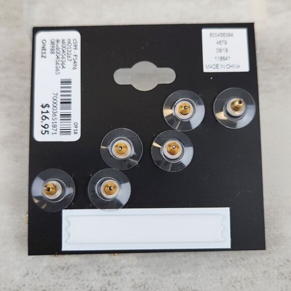 Lane Bryant 3 Pack of Faux Stone and Crystal Stud Earrings - Picture 6 of 6